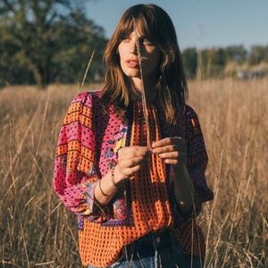 Anthropologie Bhanuni by Jyoti Emilia Peasant Blouse